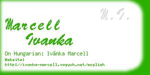 marcell ivanka business card